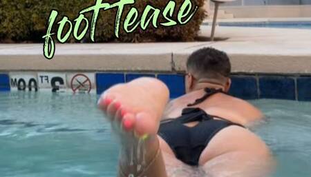 hot tub foot tease