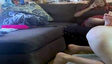 Humiliation - Goddess MXDominion uses slave as Footstool, interracial, femdom, female supremacy 1080