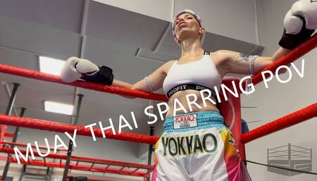 Muay thai sparring POV