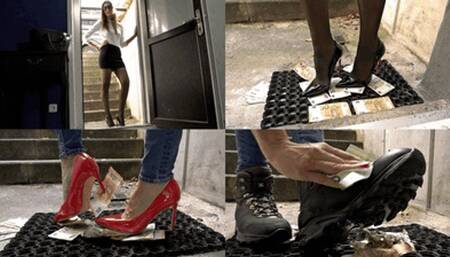 Your money crushed on my doormat (small version)