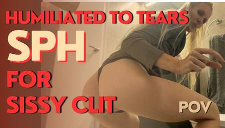 Blonde Mistress Nicole humiliates your sissy clit in Her black thong