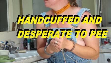 Tied and desperate to pee