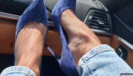 Highway to Bielefeld in black Nylons HD mp4 1920x1080