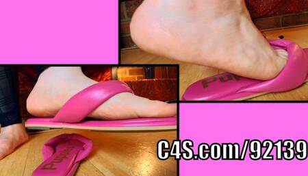 Stomp, March, Jump, DOMINATING VINYL FLIP FLOPS - Episode 1, CUSTOM, Miss Brandi Sparxxx