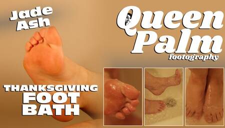 Thanksgiving Foot Bath Featuring Jade Ash