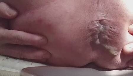 Farting out a Grindr load