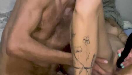 She cums hard with the fist in ass