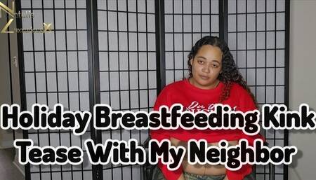 Holiday Breastfeeding Kink Tease With My Neighbor 4k