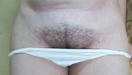 Hairy pussy closeup