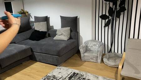 pussy fart in sexy black lingerie