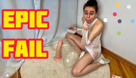 I BLOW CONDOMS WITH MY MOUTH, A BIG DILDO AND AN EPIC FAIL 1080