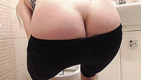 Cleaning with a big juicy ass! MP4