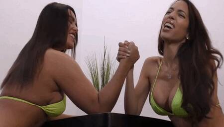 Megan vs Eden: Armwrestling