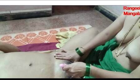 Mumbai Marathi Bhabhi Give Hand Job and Shaving Service to Her Neighbour Part 1
