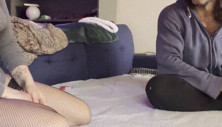 Stepmom gets her sandwich and eats in on Billy’s face!!