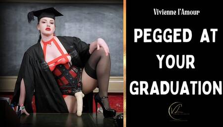 Pegged At Your Graduation - The Faculty's Final Exam - HeadMistress Vivienne l'Amour fucks your hole and milks your cum (720P)