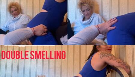 They both smell my wet farts