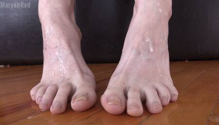 Giantess Spits on Tiny Foot Slave - SD Version