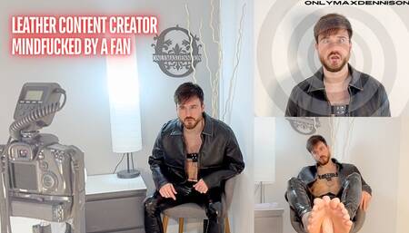 Leather Content creator mindfucked by fan