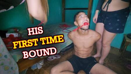 His First Time Bound: Escape Challenge with Two Women (high res mp4)