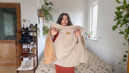 uede vest with metal zipper