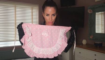 Humiliatrix Charlie Monaco: Get your PINK panties on Sissy and wear your Pinafore! HD