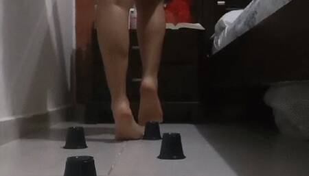 BLACK CUPS TANGA BLANCA