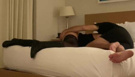 Sexy Wife Cheats in Sleazy Hotel with Hubbies Friend