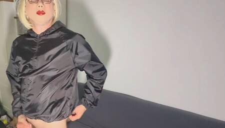 Fh0001 Shiny Nylon Rain Jacket