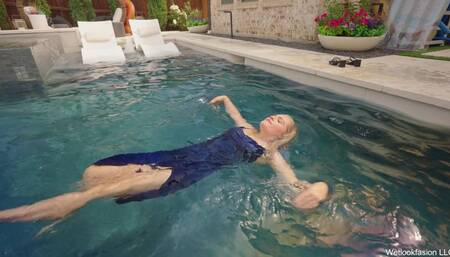 Summer is Wet and Sparkly in a Velvet Dress