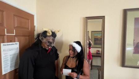 Lauren Sophia Gymnast Alexia and Melody Mynx in: Krampus amd his Little Helper Standard Res