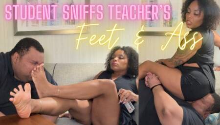 Student sniffs Teacher’s Ass and Feet