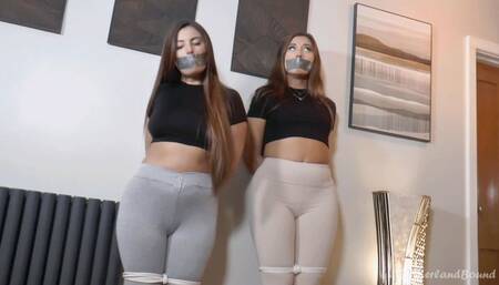 Sofia & Ava in: Their Holiday 'Secret Admirer' Has Some Fun in Store - But How Will the Tied & Mouth Taped Vixens 'Wear it' for Him??