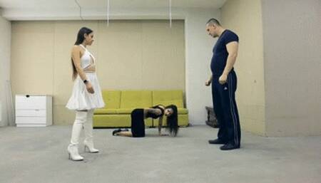 Evil Goddess Tiffany loses to the human