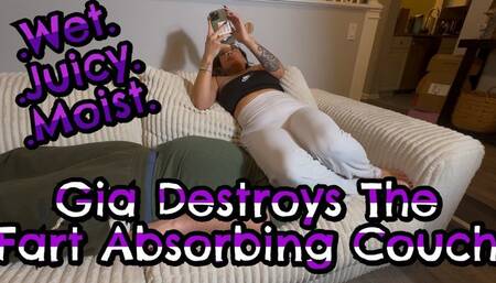 Gia loves the Fart Absorbing Couch!