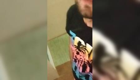 Jerk off on Hotel in My Work