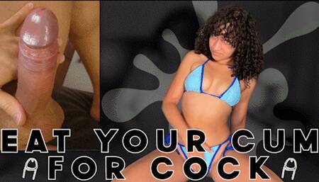 Eat Your Cum For Cock - GAY JOI, ENCOURAGED BI by Goddess Ada