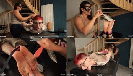 Jarod's ticklish nightmare: a session with Melle M 720p - TICKLING - FOOT TICKLING - BONDAGE - DOMINATION - FETISH - SOLES
