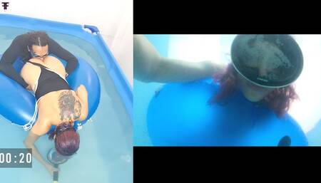 HD Agitated apnea Oral sex underwater Sara camera pov moans