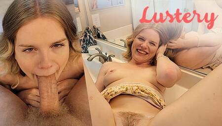 Deep throat dirt with natural girl from Lustery