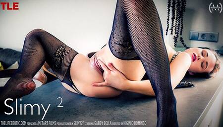 Heavenly Gabby Bella's long hair sex