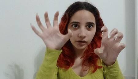 Nails Face Scratching