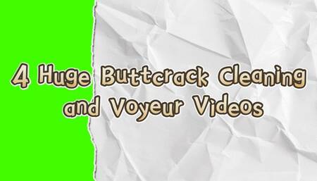 4 BUTTCRACK VOYEUR VIDS