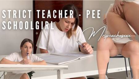 Pee schoolgirl - strict math teacher