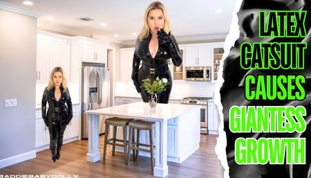 Latex Catsuit causes Giantess Growth