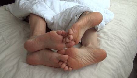 13 minutes of constant footsie toe interlock sa