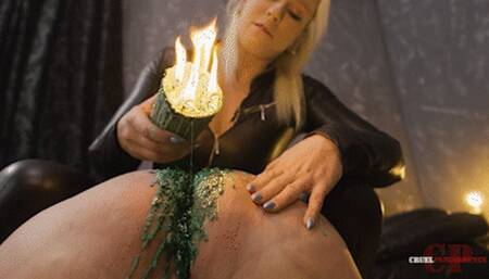 Stroked and burned anus HD MP4