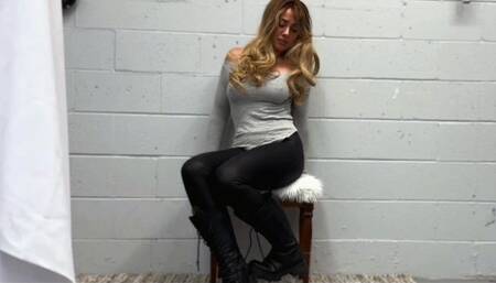 Goddess Katie Kicks Way to Hard