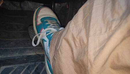 Highway driving in Nike Air