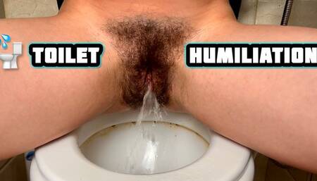 I PISSED ALL OVER THE TOILET, AND YOU WILL CLEAN IT WITH YOUR TONGUE 4K ENG SUB